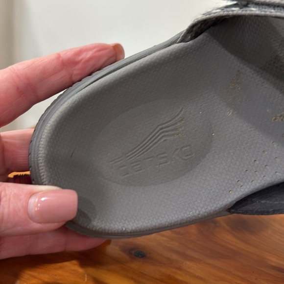 Dansko Rosette Slip-On Gray Sport Sandals 39 - Picture 5 of 8